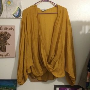 💥Boutique- mustard yellow oversized blouse